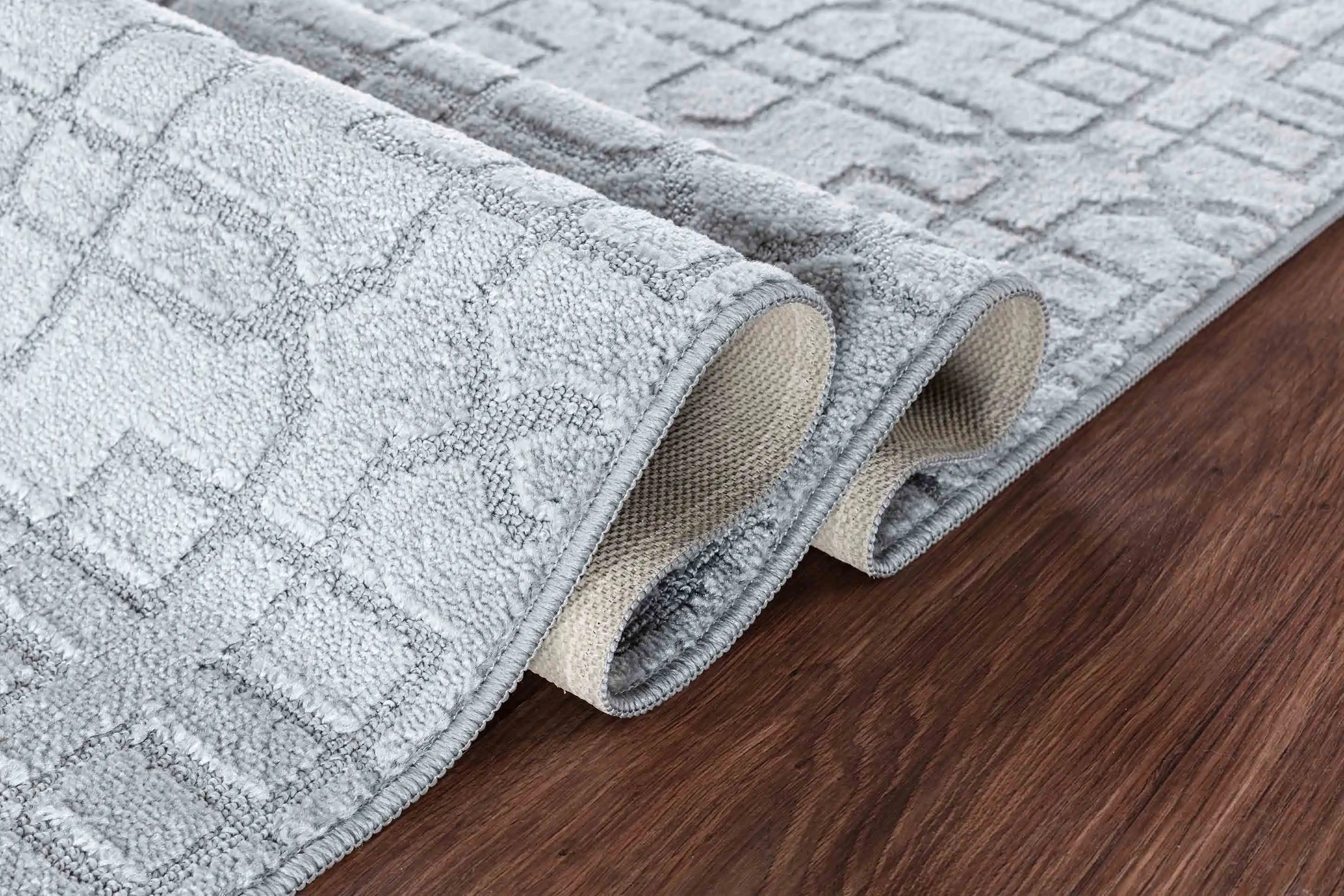 Washable 9mm Gel-Back Ivy Siam Dark Grey Rug - Image 3