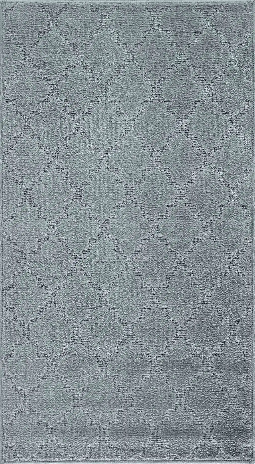 Washable 9mm Gel-Back Ivy Trellis Dark Grey Rug - Image 2