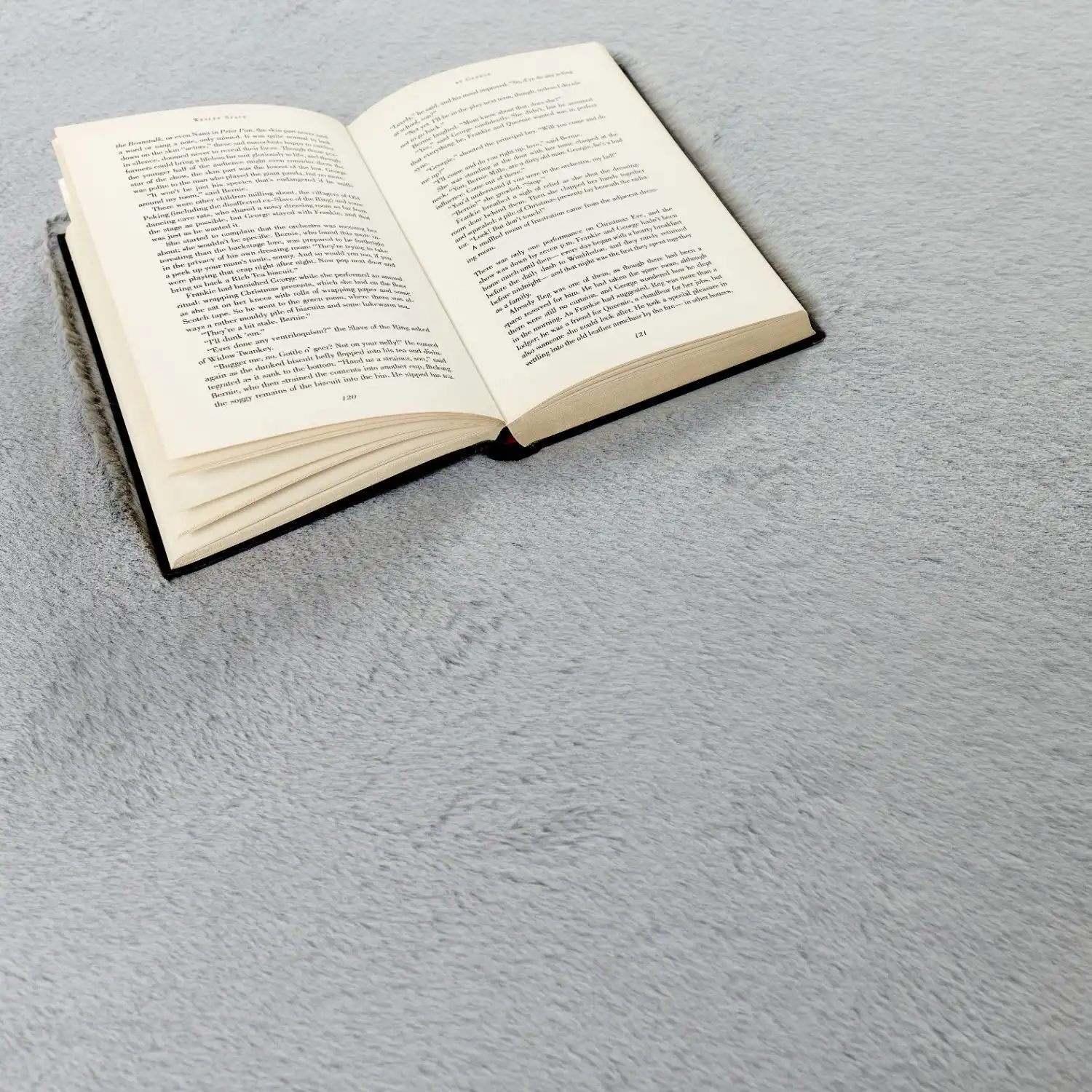 Washable Faux Fur Grey Faux Rug - Image 3