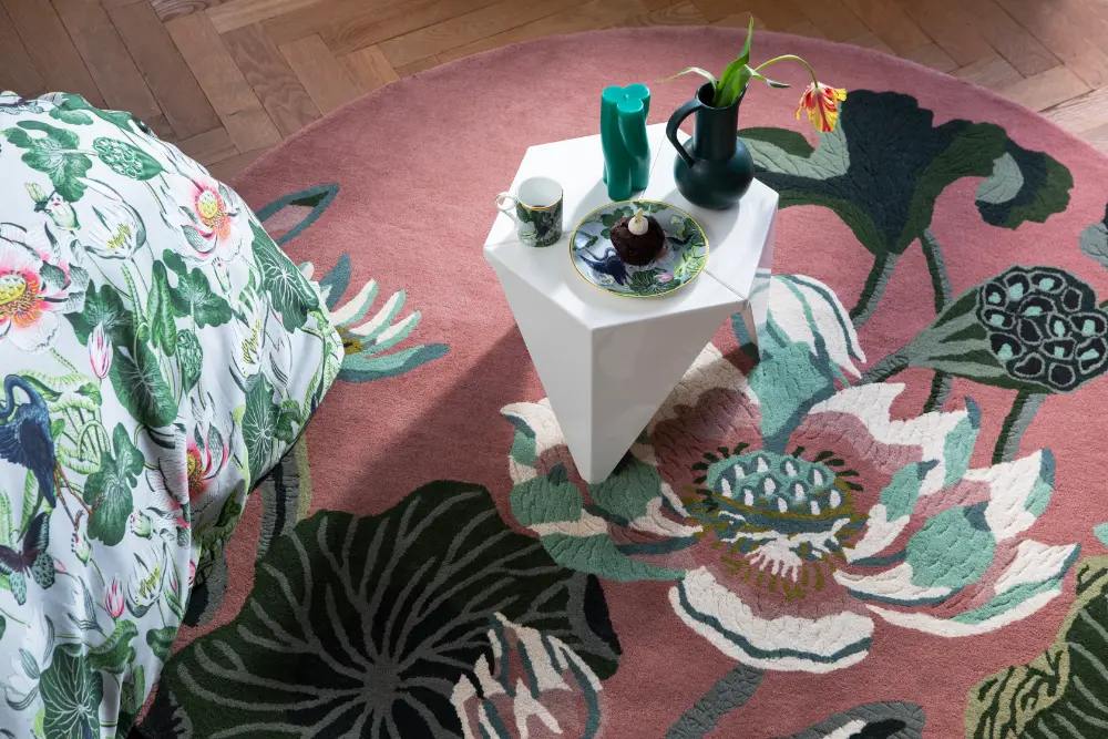 Waterlily Wedgwood -Dusty Rose 038602 Rug - Image 2
