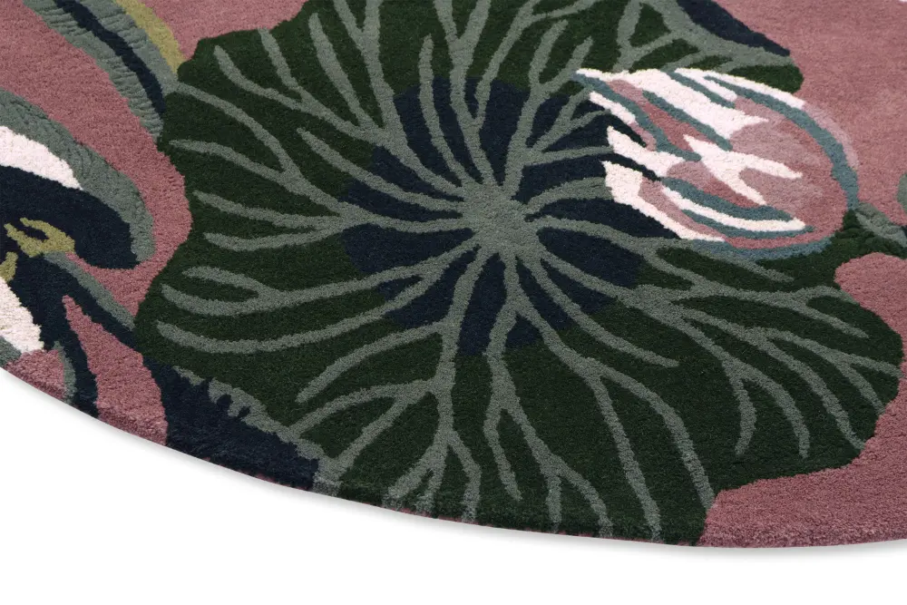 Waterlily Wedgwood -Dusty Rose 038602 Rug - Image 5