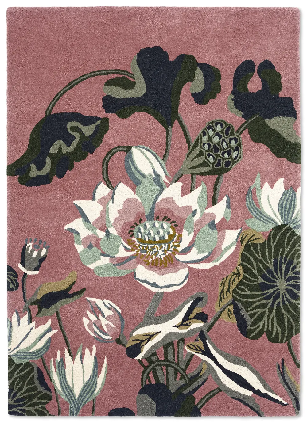 Waterlily Wedgwood -Dusty Rose 038602 Rug - Image 7