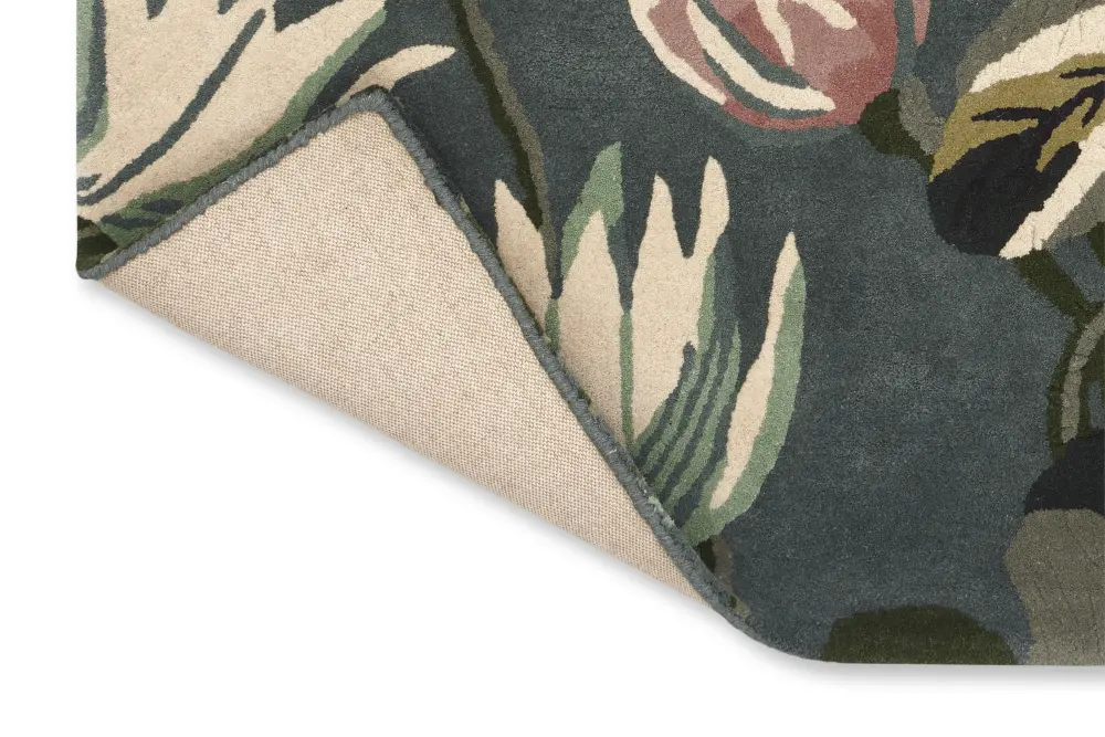 Waterlily Wedgwood -Midnight Pond 038608 Rug - Image 7