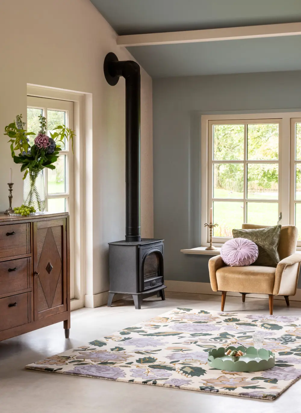 Wendling Floral Laura Ashley Heather Purple 083104 Rug - Image 2