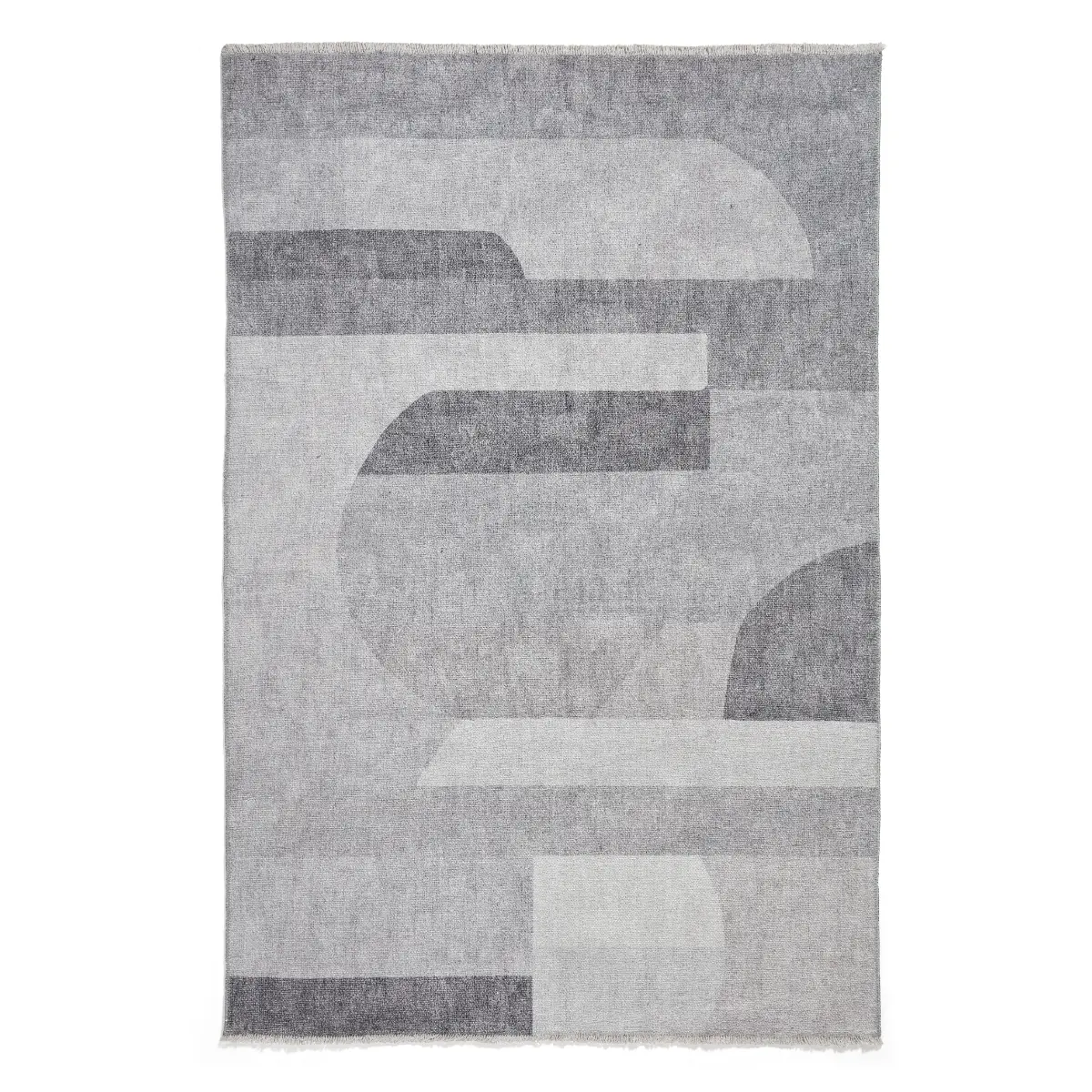 Whisper H1068 Grey Modern Washable Rug - Image 3