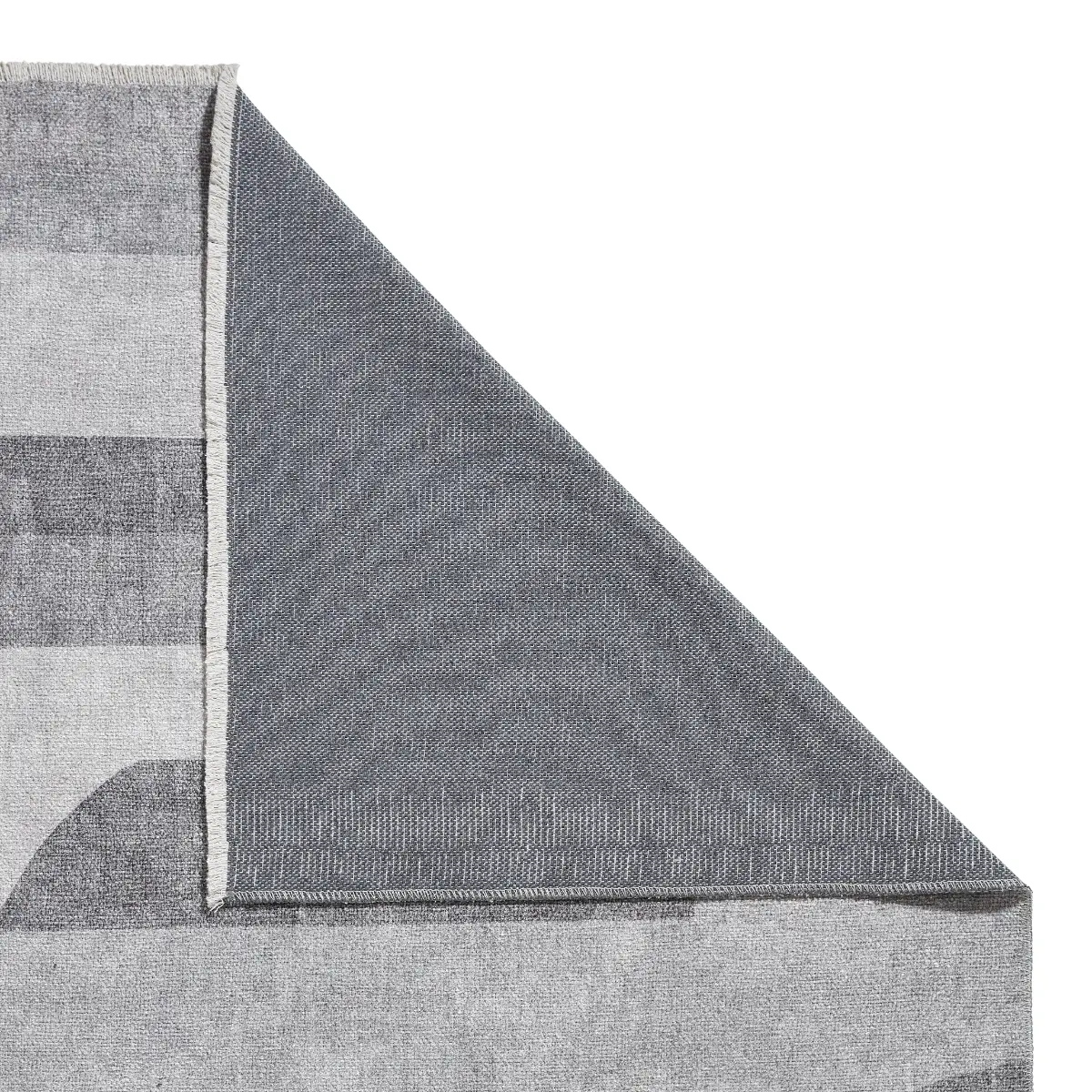 Whisper H1068 Grey Modern Washable Rug - Image 4