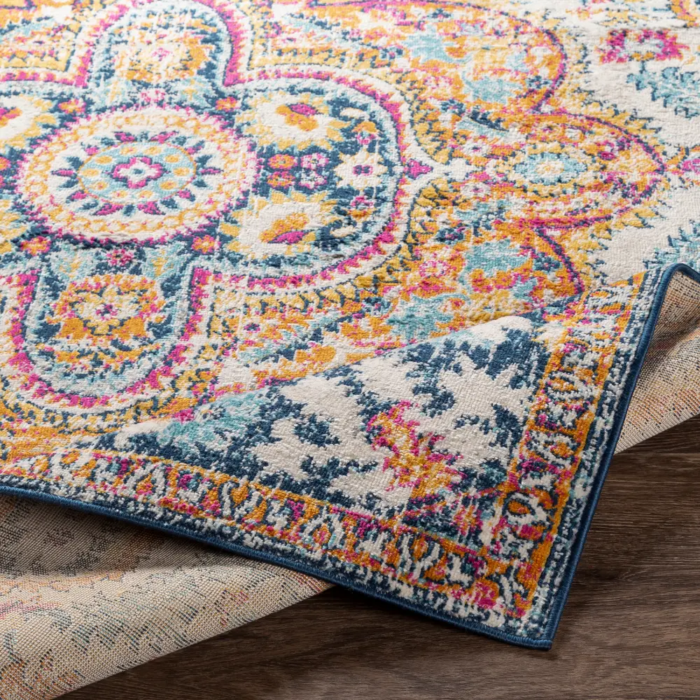 Willow Vintage Oriental Boho Navy Rug - Image 4