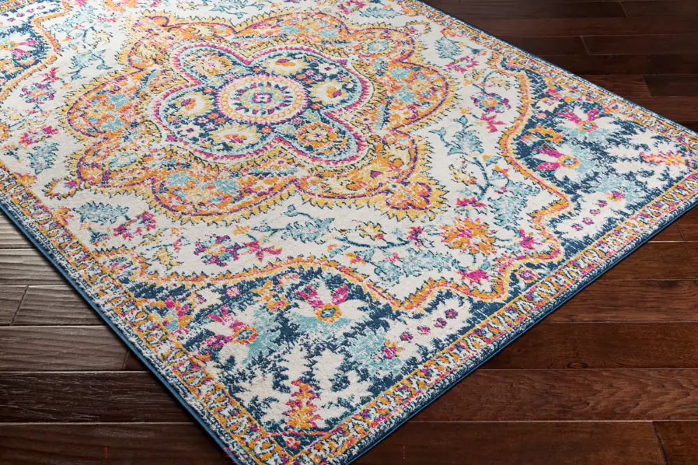 Willow Vintage Oriental Boho Navy Rug - Image 9