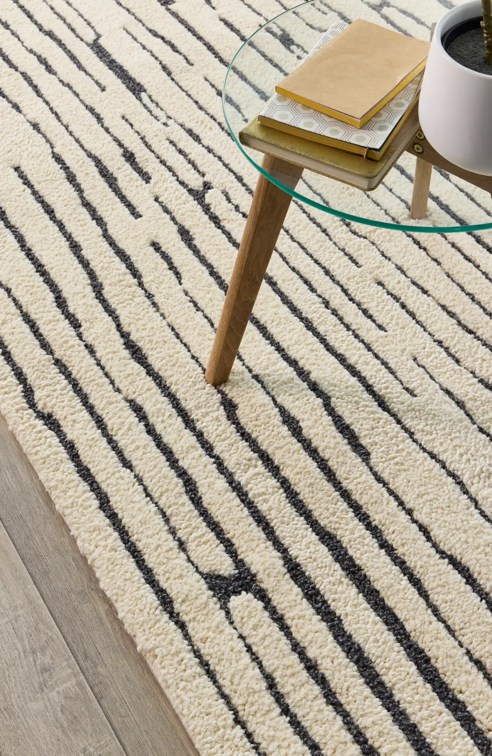 Wood Weave Ivory/Charcoal - Image 2