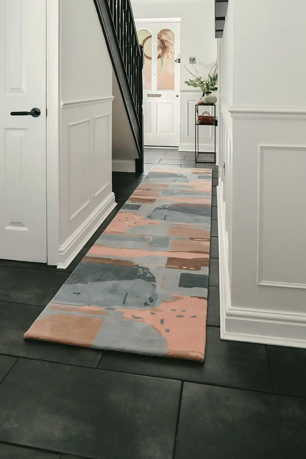 Woven Edge Runners ABSTRACT Pink/Multi Rug - Image 2