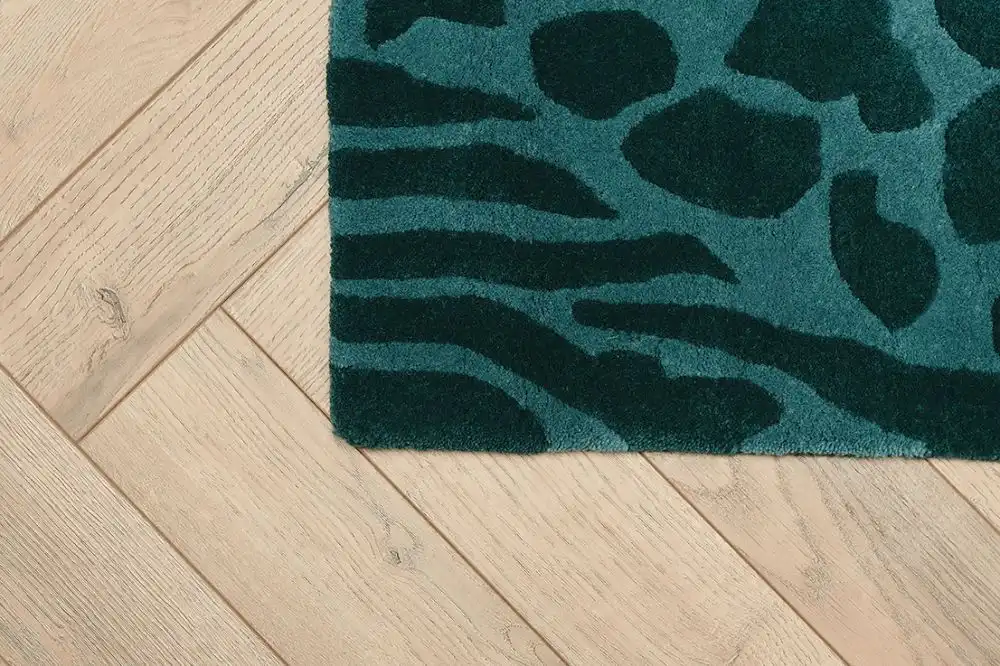 Woven Edge Runners FUSION D/GREEN Rug - Image 3