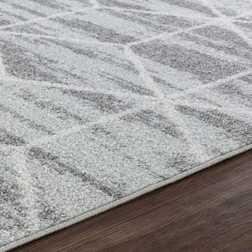 Xion Scandi Geometric Grey/White Rug - Image 2