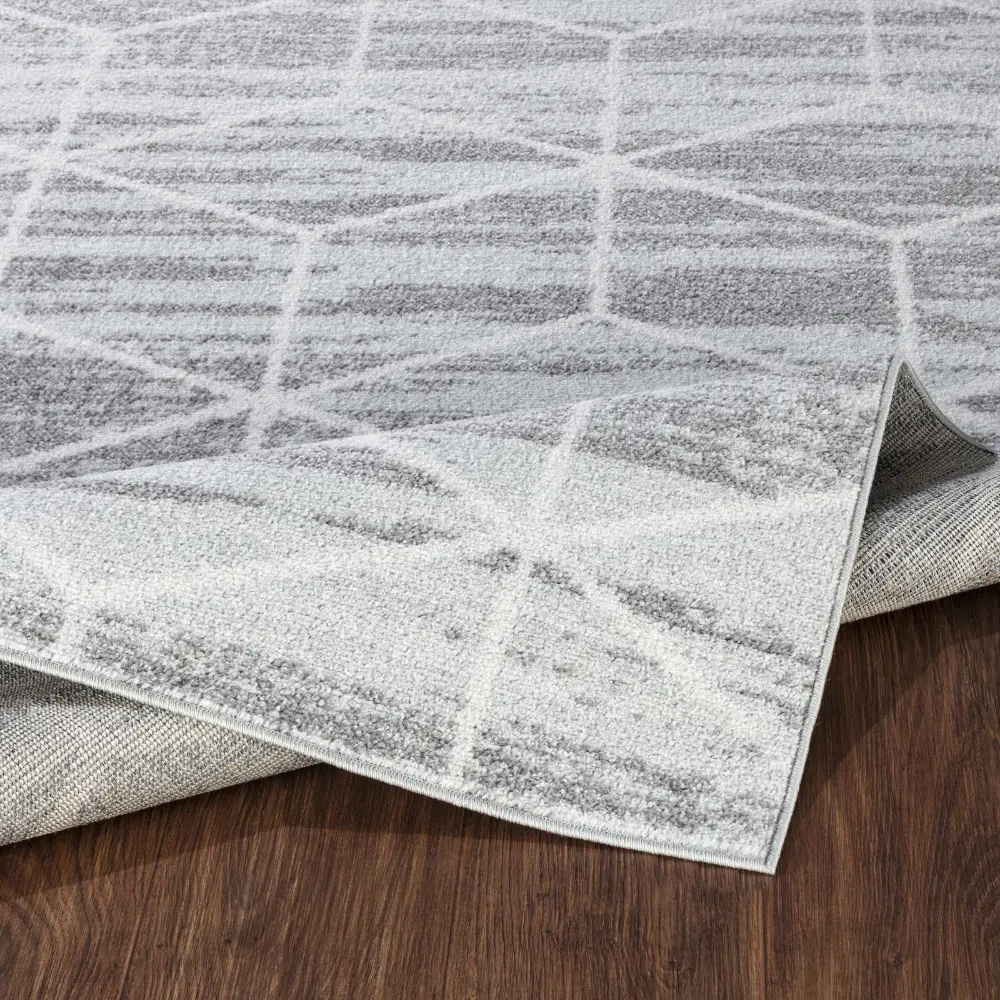 Xion Scandi Geometric Grey/White Rug - Image 5