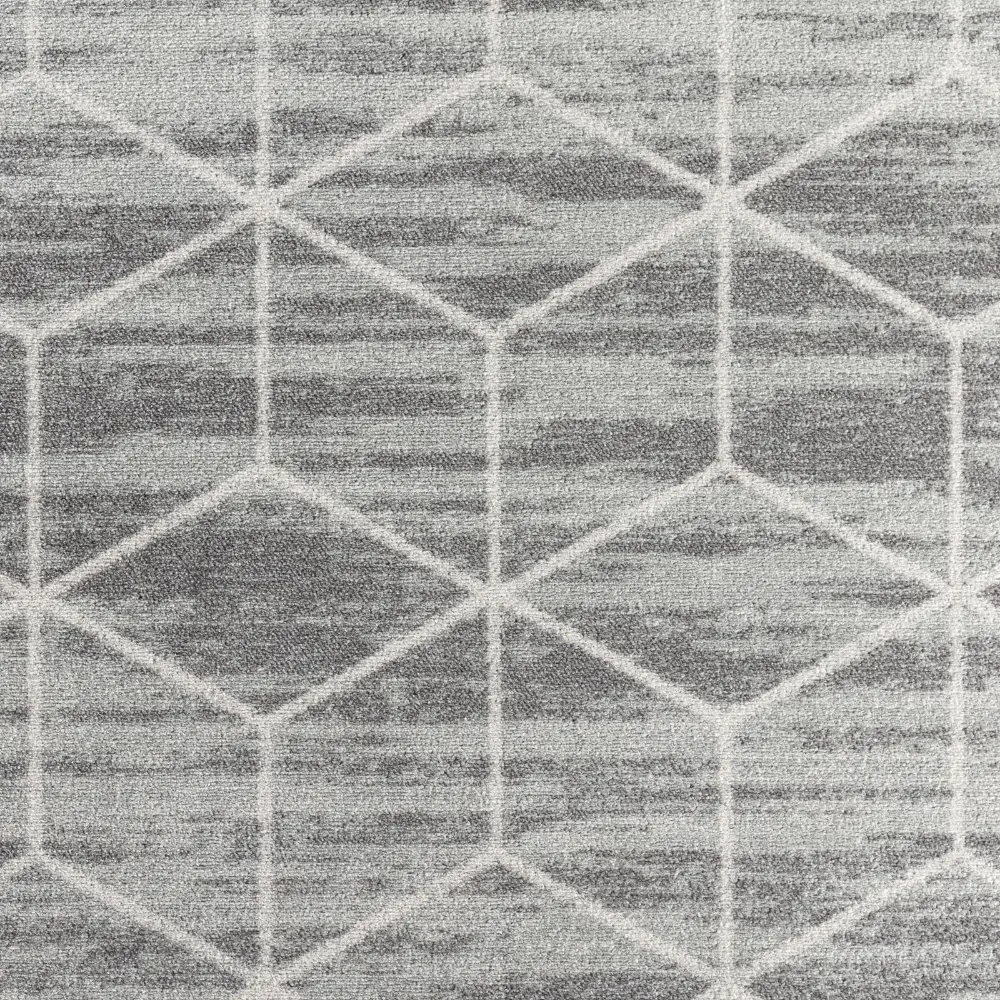 Xion Scandi Geometric Grey/White Rug - Image 8