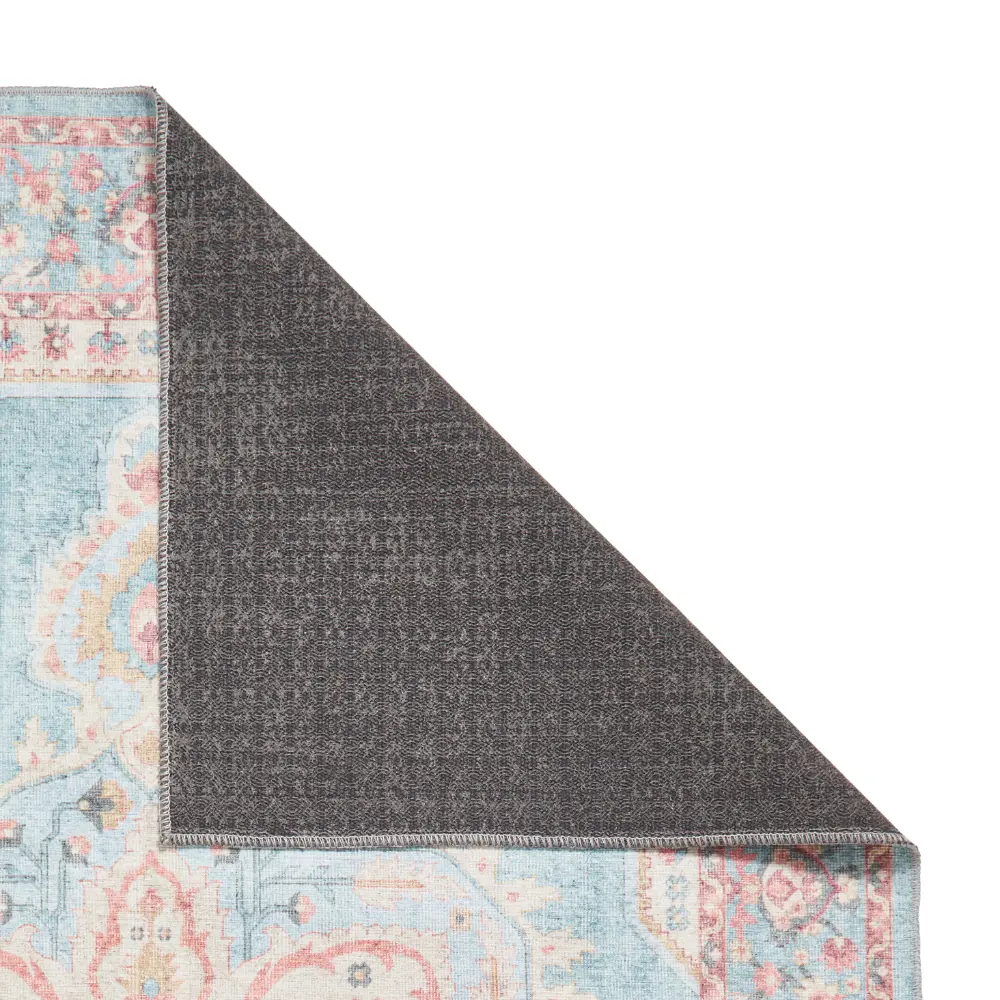 Zahra Washable S0063 Blue/Beige - Image 4
