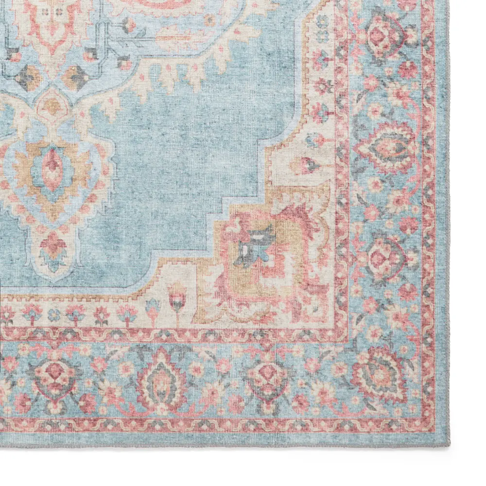 Zahra Washable S0063 Blue/Beige - Image 5