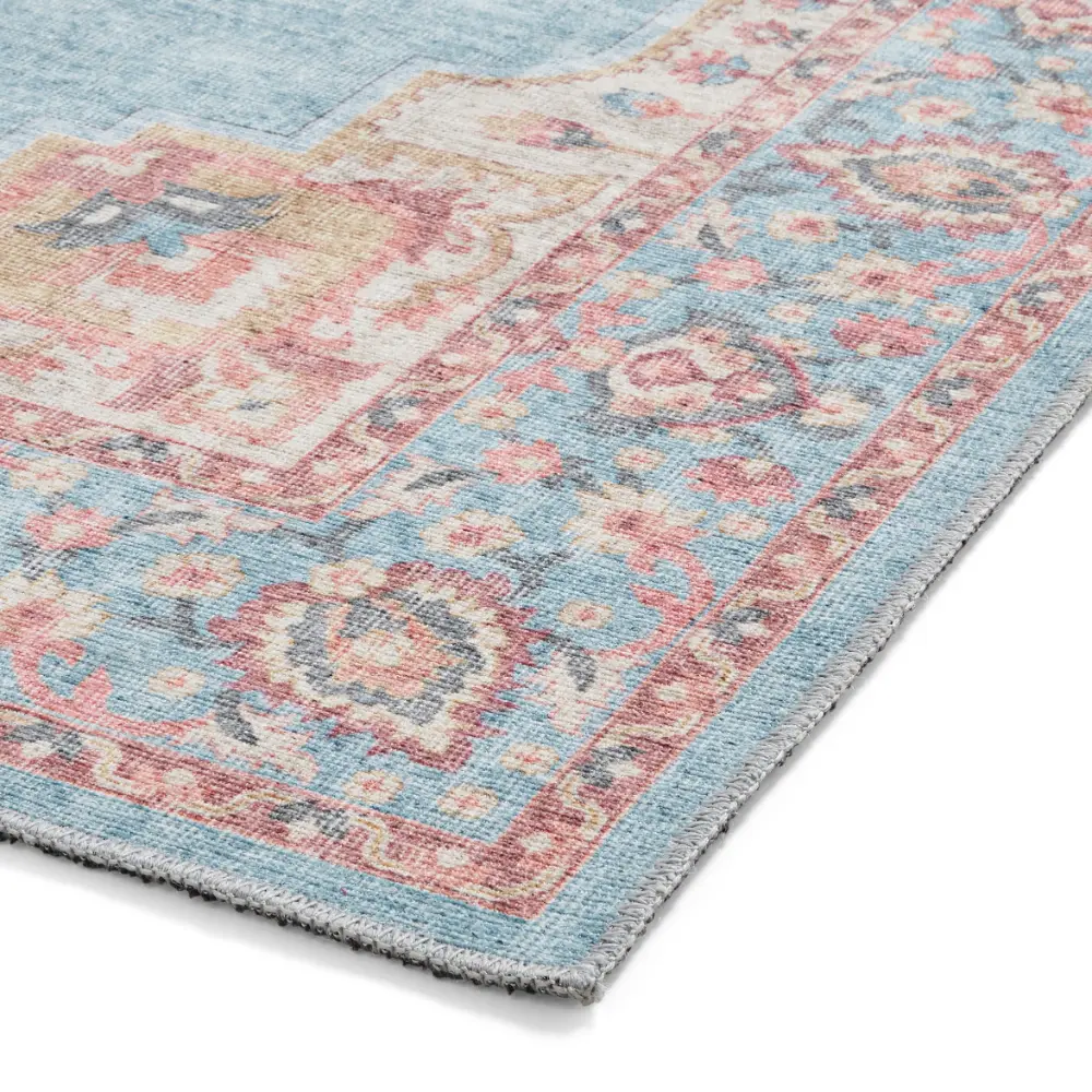 Zahra Washable S0063 Blue/Beige - Image 7