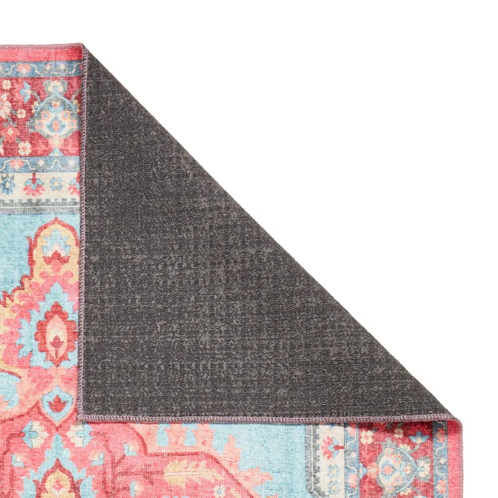 Zahra Washable S0063 Blue/Red - Image 3