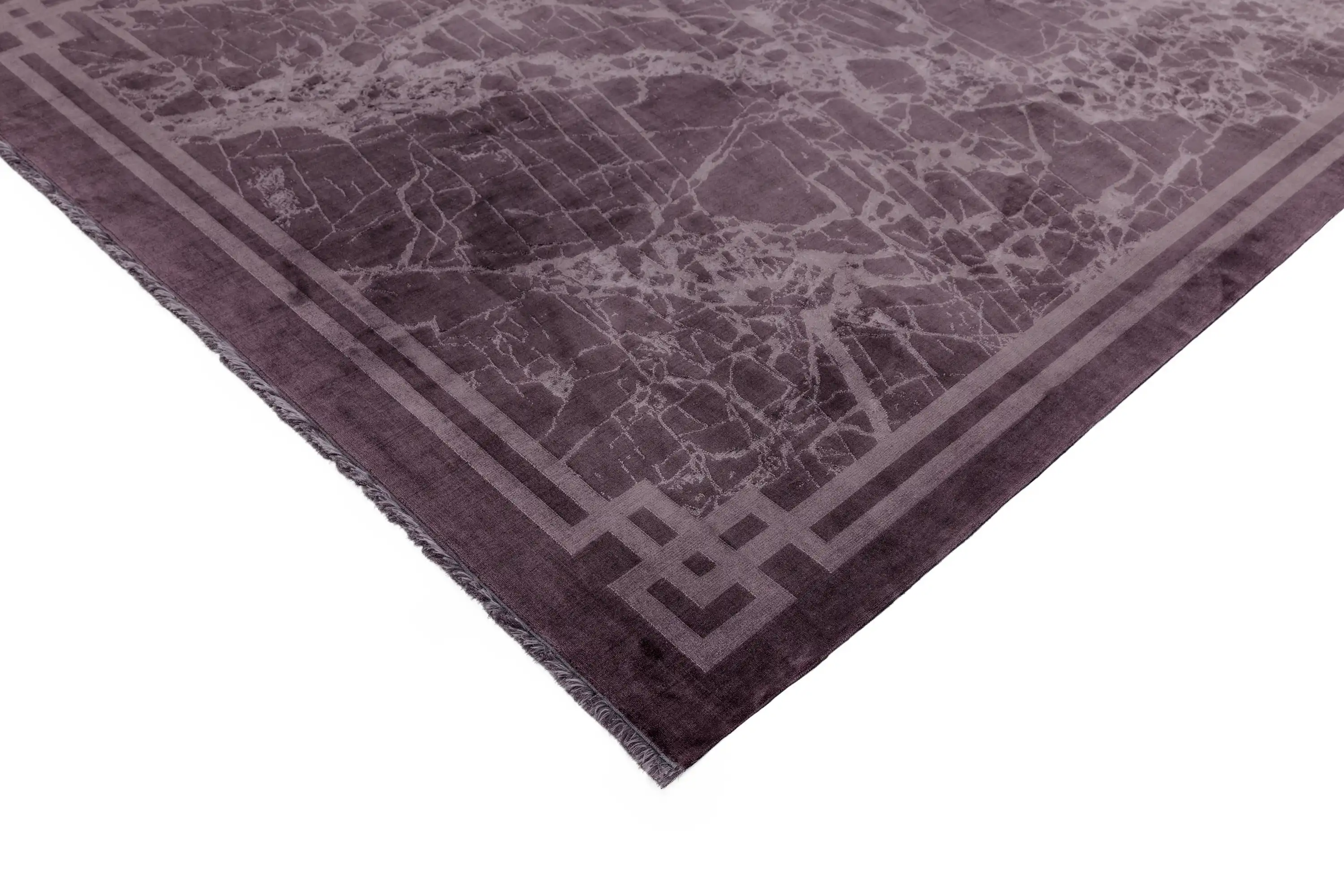 Zehraya ZE01 Purple Border Rug - Image 4
