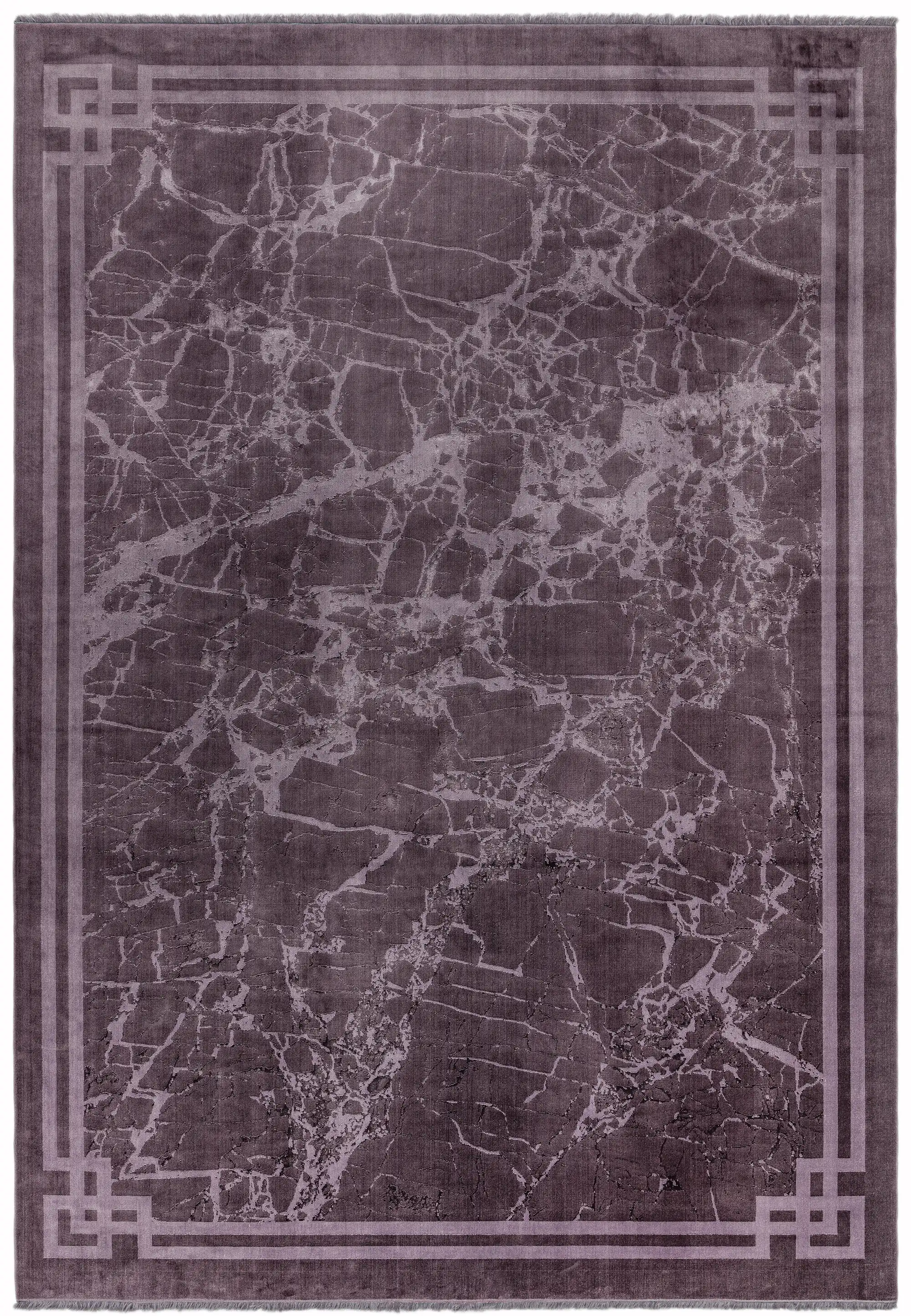 Zehraya ZE01 Purple Border Rug - Image 5