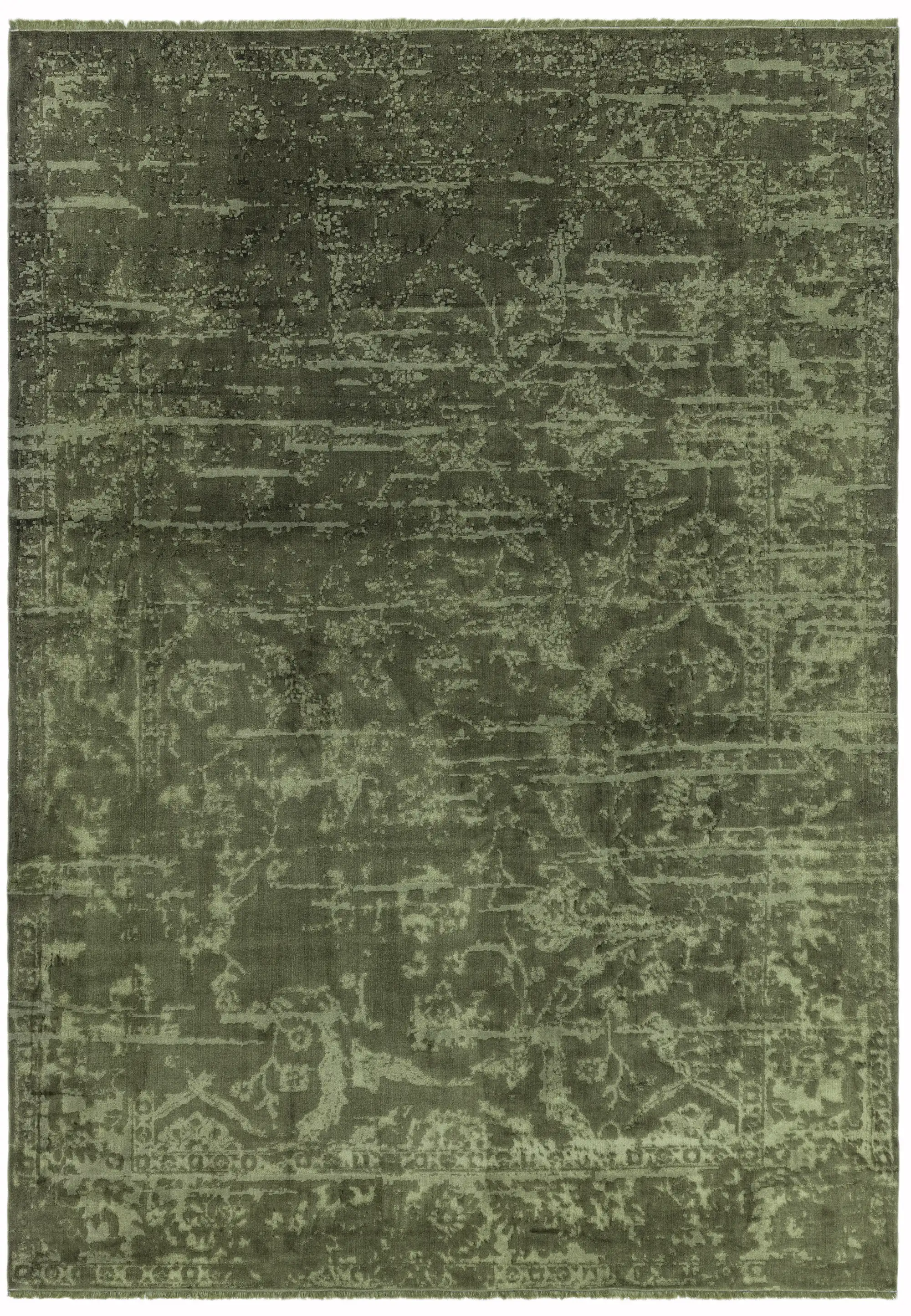 Zehraya ZE06 Green Abstract Rug - Image 6