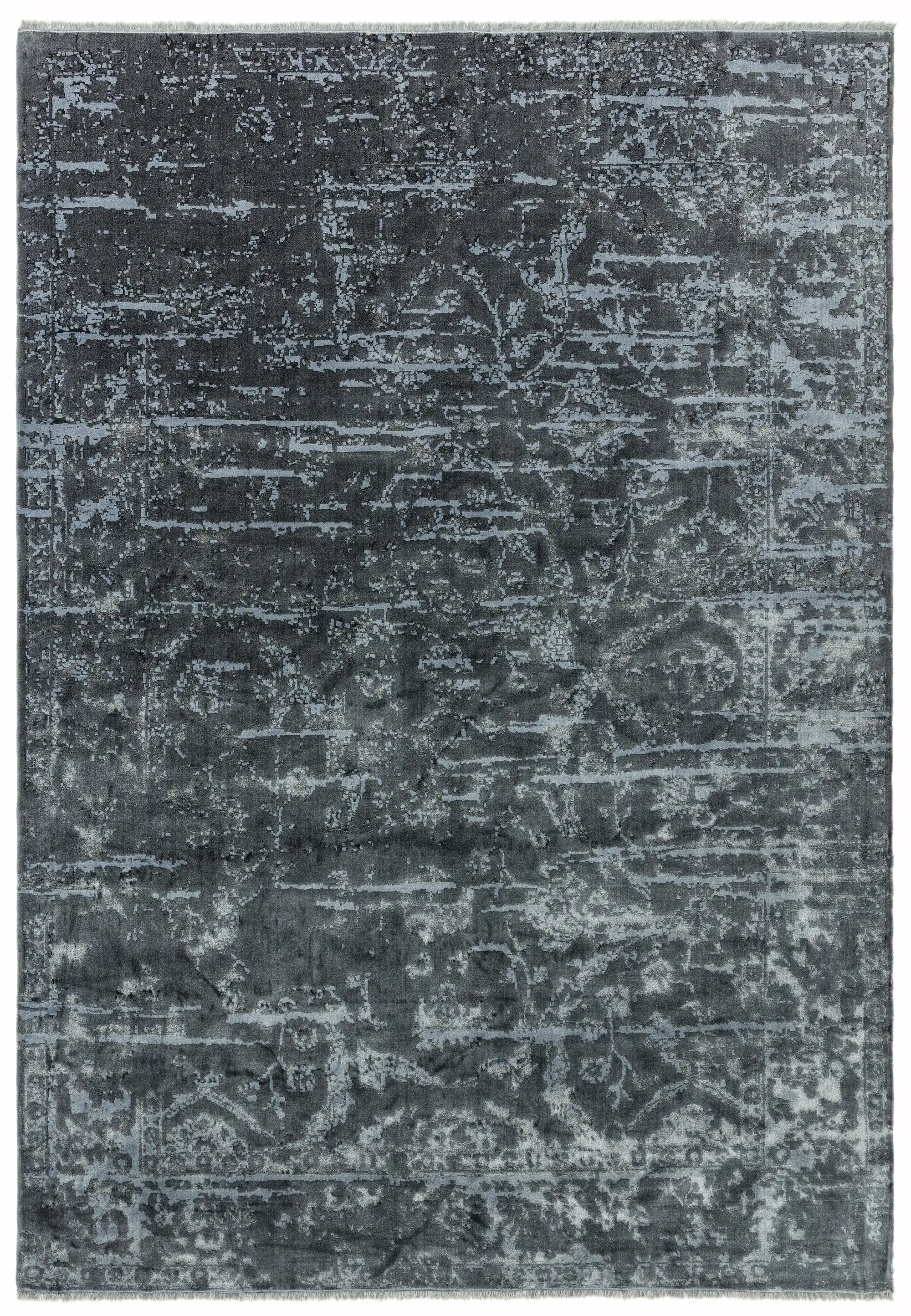 Zehraya ZE07 Charcoal Abstract Rug - Image 2