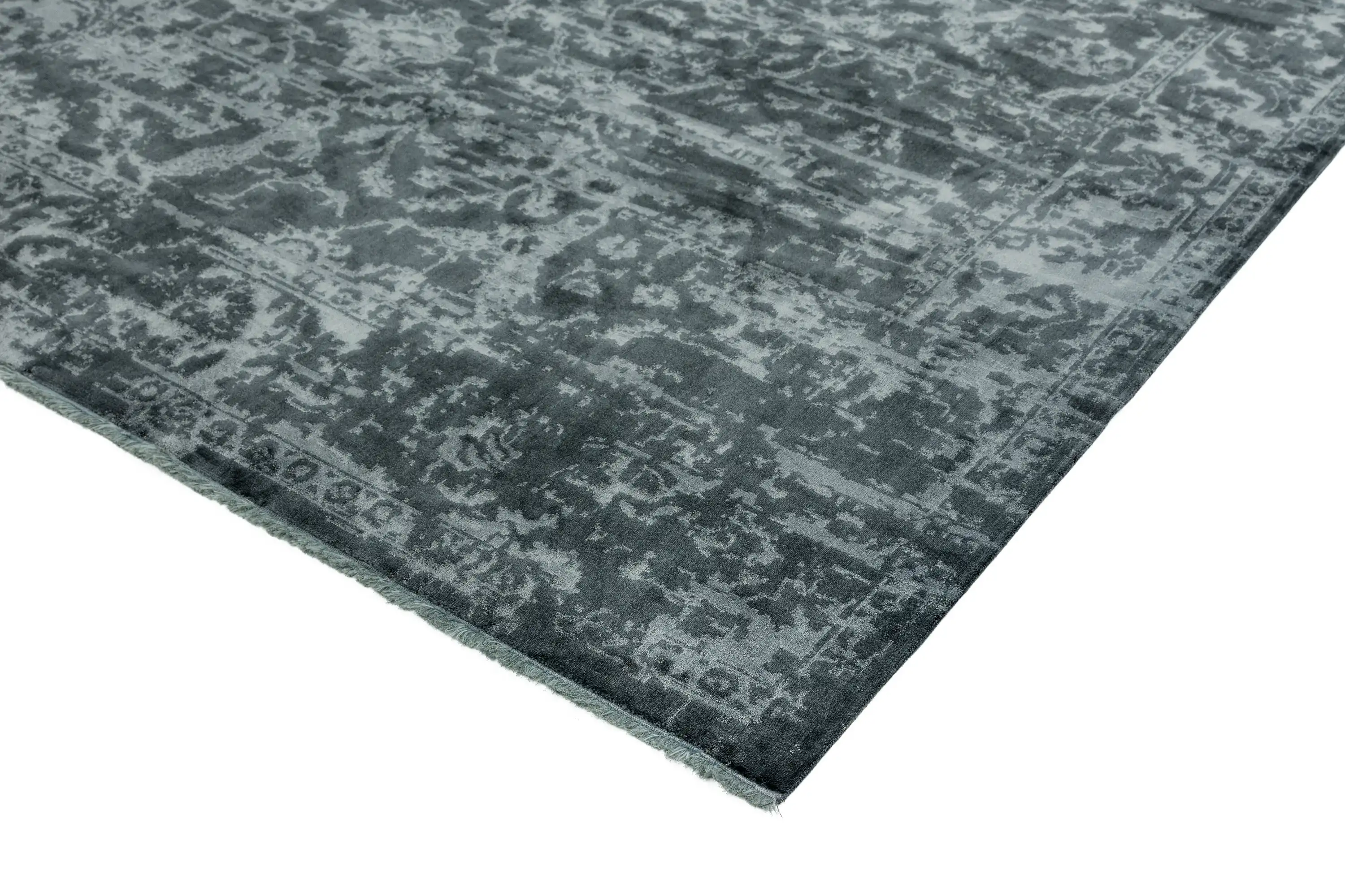 Zehraya ZE07 Charcoal Abstract Rug - Image 4
