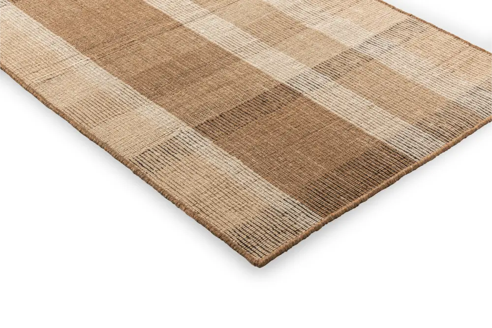 Zona Block Stripe Cashew outdoor 497501 Rug - Image 5