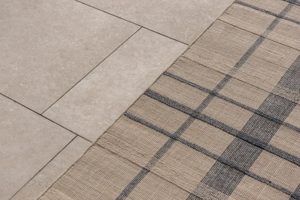Zona Check Denim outdoor 497408 Rug - Image 5