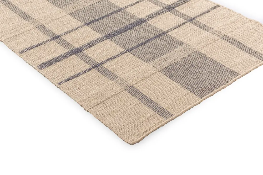 Zona Check Denim outdoor 497408 Rug - Image 6