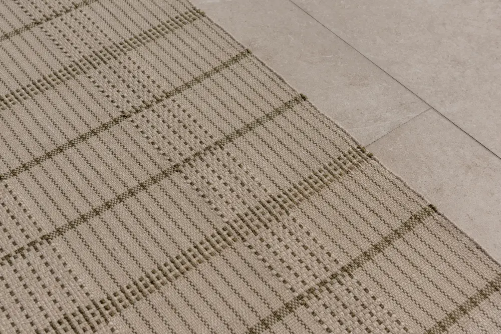 Zona Stitch Olive outdoor 495707 Rug - Image 6