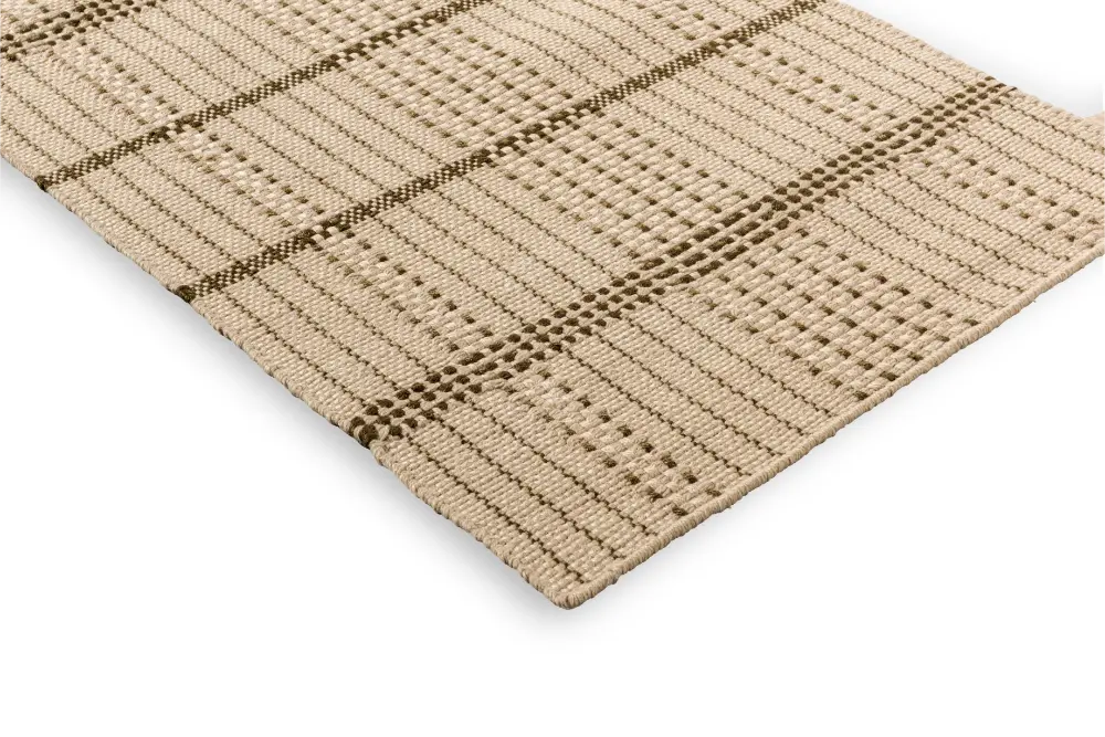 Zona Stitch Olive outdoor 495707 Rug - Image 8